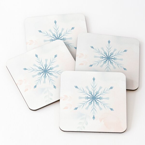 Item preview, Watercolor Snowflake with Soft Botanical Elements designed and sold by Vida e Arte.