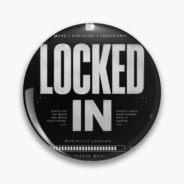 Item preview, Locked In Minimalist Aesthetic designed and sold by AuraPixelDesign.