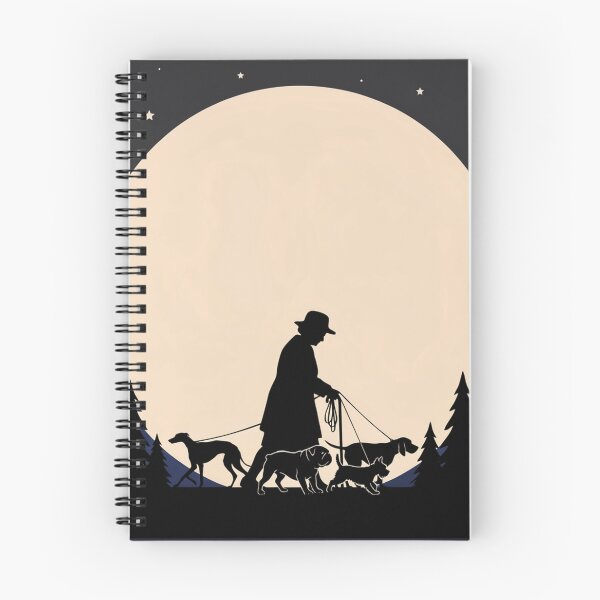 Item preview, Old Woman Walking Her Dogs at Night designed and sold by ArcticFoxStudio.