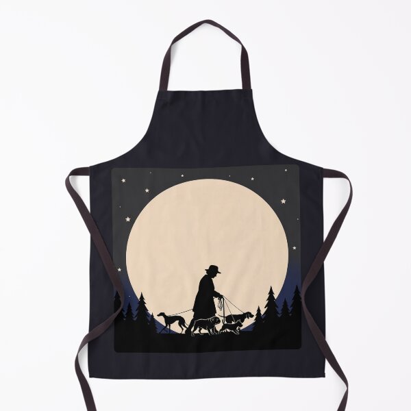 Item preview, Old Woman Walking Her Dogs at Night designed and sold by ArcticFoxStudio.