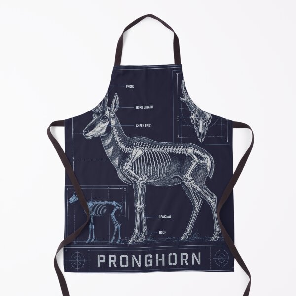 Item preview, Pronghorn Blueprint Anatomy T-Shirt, Antelope Skeleton Schematic Tee, Hunting Technical Drawing Shirt, Navy Blue Hunter Gift, Horn Diagram Graphic designed and sold by SunnyDesign82.
