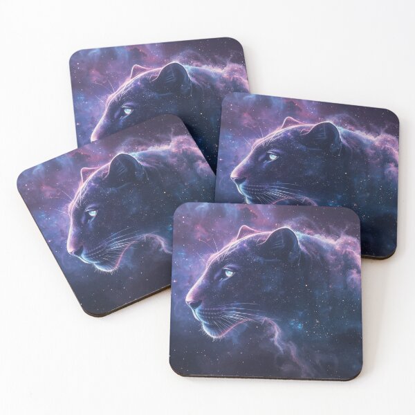 Item preview, Cosmic Panther Portrait in Nebula designed and sold by Nick Seidel.
