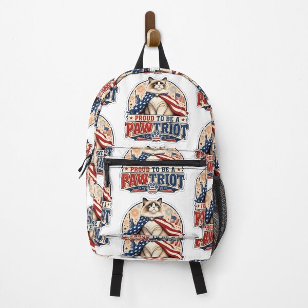 Item preview, Proud To Be A Pawtriot Ragdoll Cat – Patriotic 4th of July USA Cat Lover Gift designed and sold by Bettybee00.