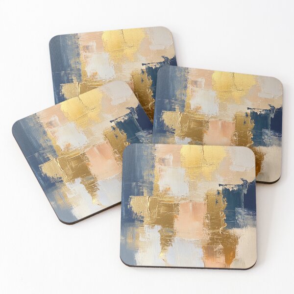 Item preview, Gold Abstract Impressionist Modern Texture Painting designed and sold by Myra365Art.