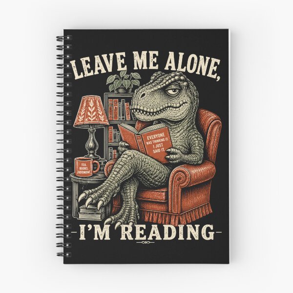 Item preview, Sarcastic T Rex Reading Books Vintage Retro 2 designed and sold by BeardWave.