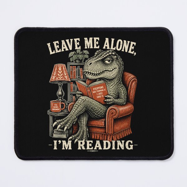 Item preview, Sarcastic T Rex Reading Books Vintage Retro 2 designed and sold by BeardWave.