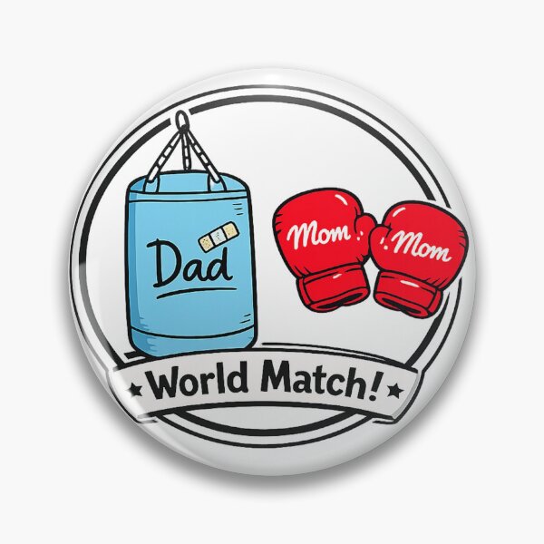 Item preview, Mom vs Dad World Match Funny Marriage Humor designed and sold by Grump and Co.