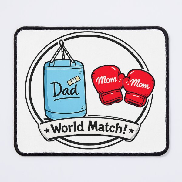 Item preview, Mom vs Dad World Match Funny Marriage Humor designed and sold by Grump and Co.