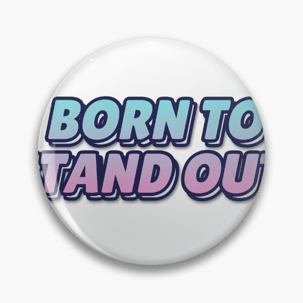 Item preview, "BORN TO STAND OUT" Retro Typography T-Shirt designed and sold by QuirkThreadsCo.