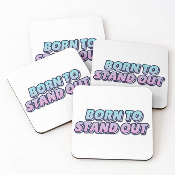 Item preview, "BORN TO STAND OUT" Retro Typography T-Shirt designed and sold by QuirkThreadsCo.