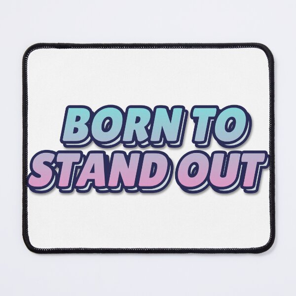 Item preview, "BORN TO STAND OUT" Retro Typography T-Shirt designed and sold by QuirkThreadsCo.