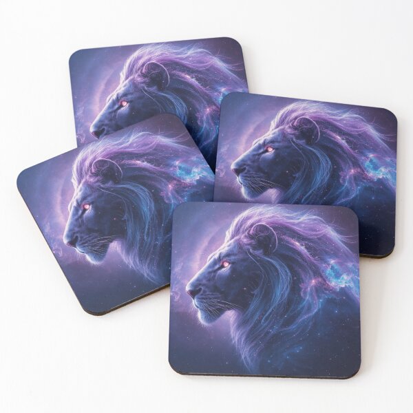Item preview, Cosmic Lion Art in Galactic Colors designed and sold by Nick Seidel.