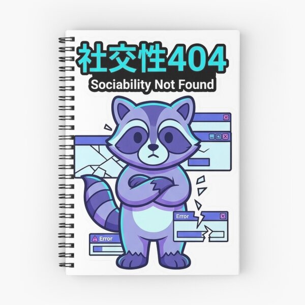 Item preview, Social 404 (社交性404) - JDM Street Edition Cyber Raccoon Error designed and sold by Japan-kanji-ya.