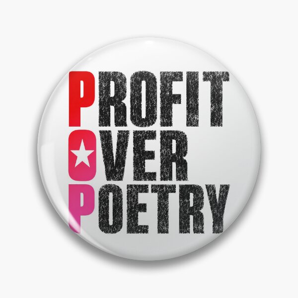 Item preview, MUSIC - POP - Profit Over Poetry blk designed and sold by MetusArt.