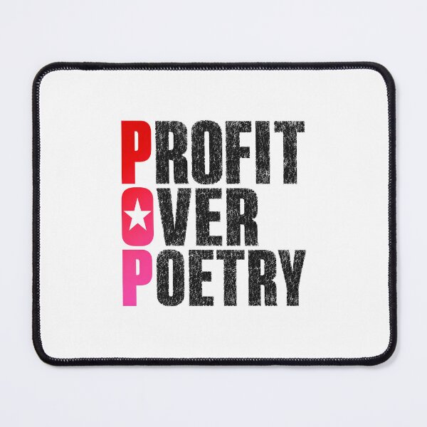Item preview, MUSIC - POP - Profit Over Poetry blk designed and sold by MetusArt.