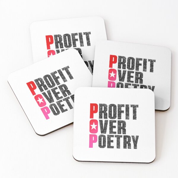 Item preview, MUSIC - POP - Profit Over Poetry blk designed and sold by MetusArt.
