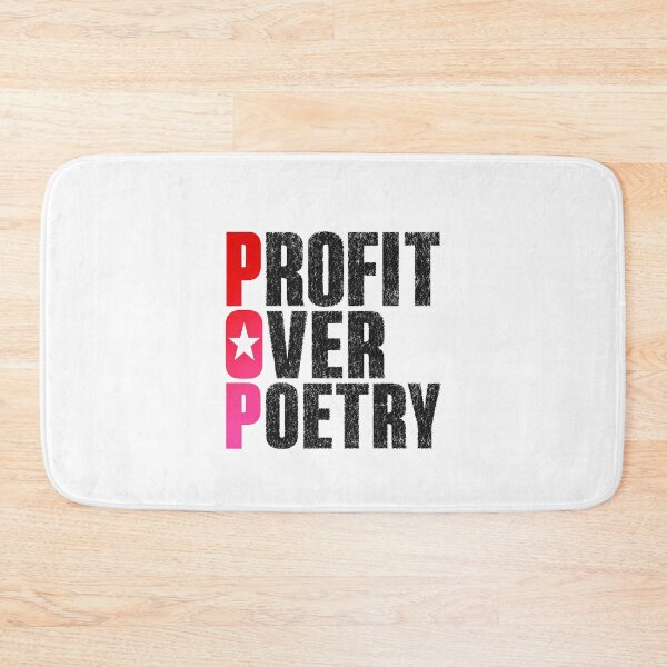 Item preview, MUSIC - POP - Profit Over Poetry blk designed and sold by MetusArt.