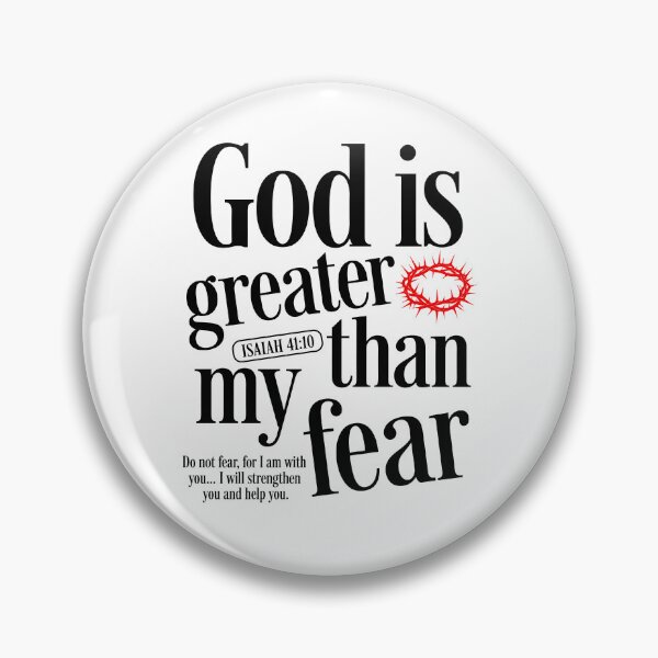 Item preview, God is Greater Than My Fear designed and sold by Sausilabst.