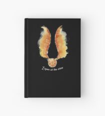 Golden flying ball (white) Hardcover Journal