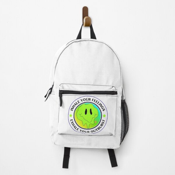 Item preview, Inhale Your Feelings Exhale Your Outburst Melting Smiley Y2K Mental Health Quote designed and sold by SHREE ART STUDIO.
