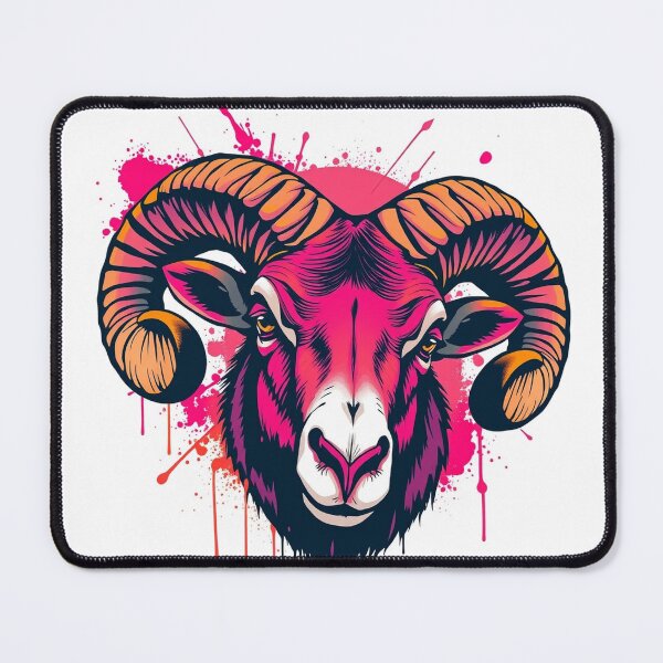Item preview, Ram Graffiti Street Art - Modern Graphic Art Hoodi designed and sold by QuirkThreadsCo.