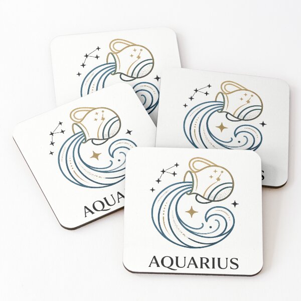 Item preview, Elegant Aquarius Zodiac  Celestial Water Bearer Art designed and sold by Clavivs.