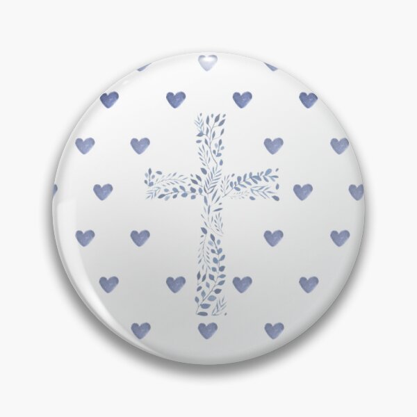 Item preview, Blue Cross and Blue hearts designed and sold by Ceee-3333.