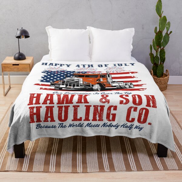 Item preview, Happy 4th Of July Hawk And Son Hauling Company Big Rig Patriotic designed and sold by Angryblu3.