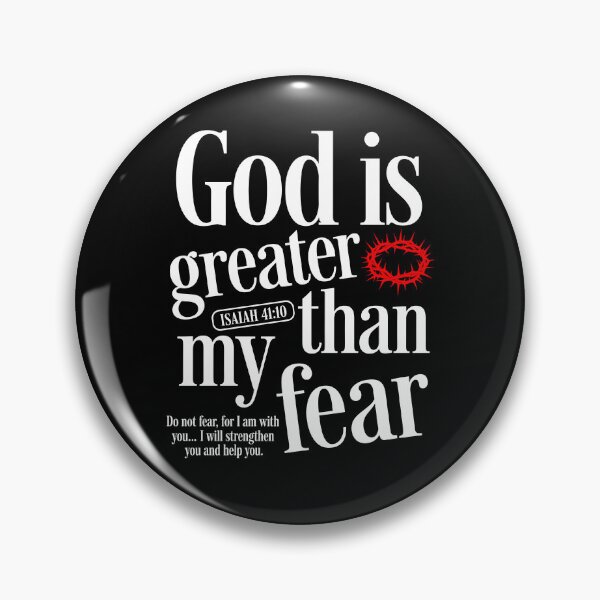 Item preview, God is Greater Than My Fear designed and sold by Sausilabst.