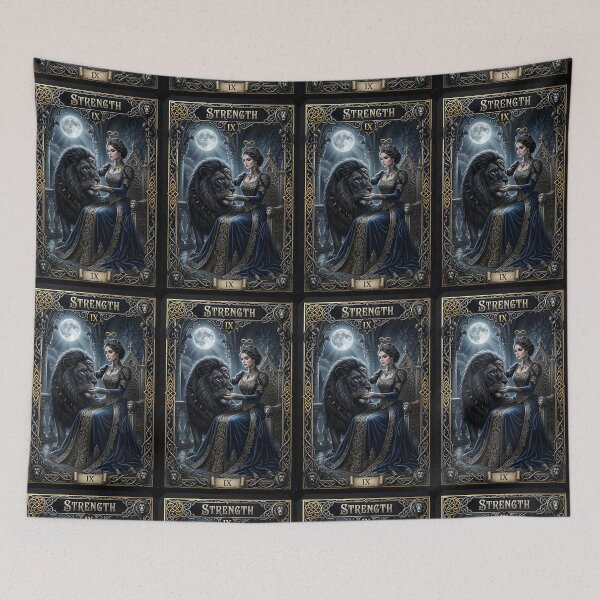 Item preview, Strength -Major Arcana tarot card designed and sold by Studio77-Gothic.