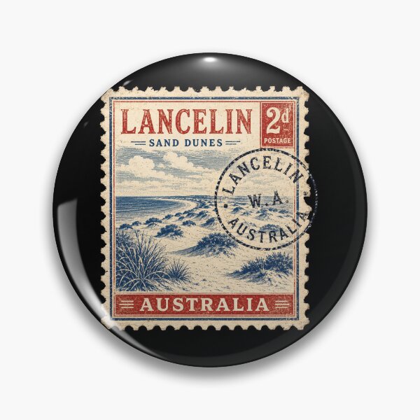Item preview, Lancelin Sand Dunes Vintage Postage Fans Stamp Western Australia Travel Trip designed and sold by Yellowriversss.