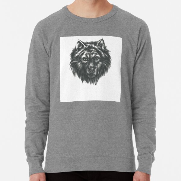 Wolf face Lightweight Sweatshirt
