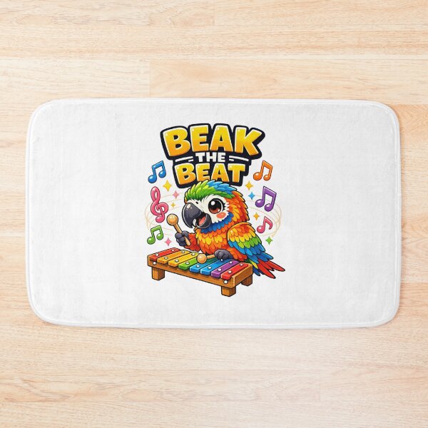 Item preview, Beak the Beat – Cute Kawaii Musical Parrot Playing Xylophone designed and sold by RonBear-Designs.