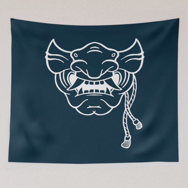 Item preview, Minimal Oni Mask Line Art designed and sold by EugeneGood.