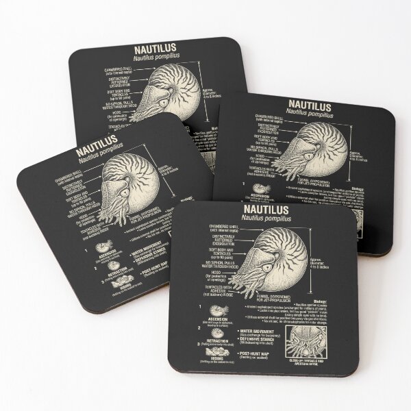 Item preview, Nautilus Scientific Anatomy Biology Animal Lover designed and sold by Kimberley King Art  King Art.
