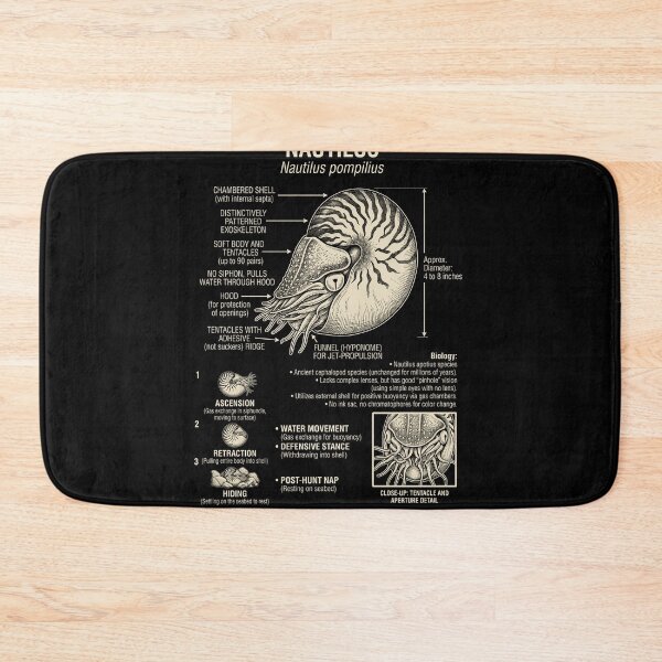 Item preview, Nautilus Scientific Anatomy Biology Animal Lover designed and sold by Kimberley King Art  King Art.