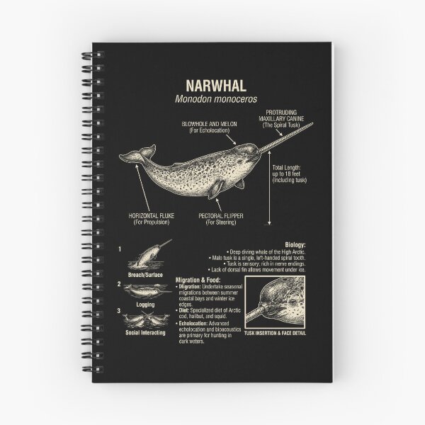 Item preview, Narwhal Scientific Anatomy Biology Animal Lover designed and sold by Kimberley King Art  King Art.