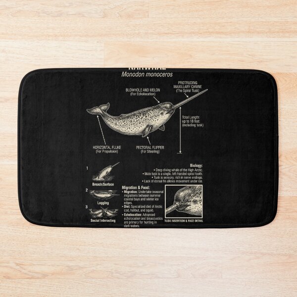 Item preview, Narwhal Scientific Anatomy Biology Animal Lover designed and sold by Kimberley King Art  King Art.