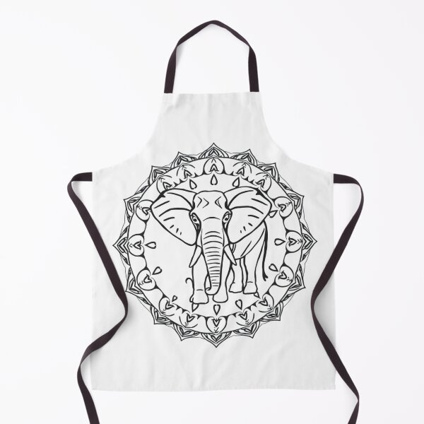 Item preview, Elephant Mandala Line Art - Modern Graphic Art T-S designed and sold by QuirkThreadsCo.