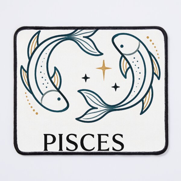 Item preview, Celestial Pisces: Twin Fish Stars Zodiac Art designed and sold by Clavivs.