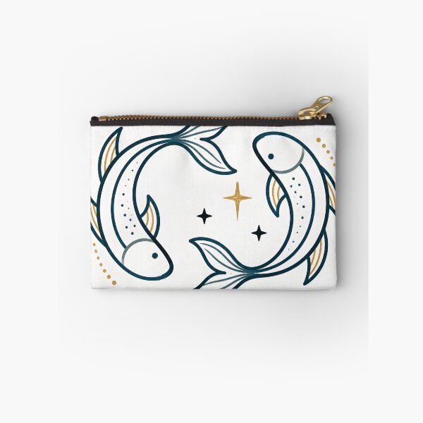 Item preview, Celestial Pisces: Twin Fish  Stars Zodiac Art designed and sold by Clavivs.