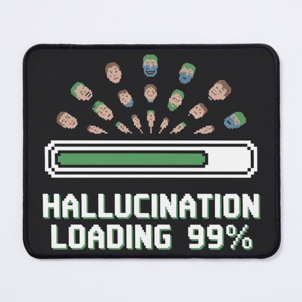 Item preview, Hallucination Loading 99 Percent Pixel Tech Humor designed and sold by Bianca Oltean.
