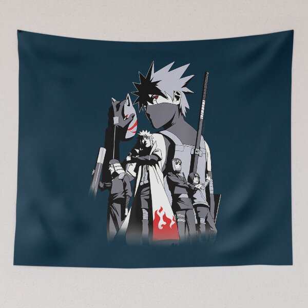 Item preview, Naruto Shippuden Anime With Kakashi Hatake And Team 7 T-Shirt designed and sold by EugeneGood.