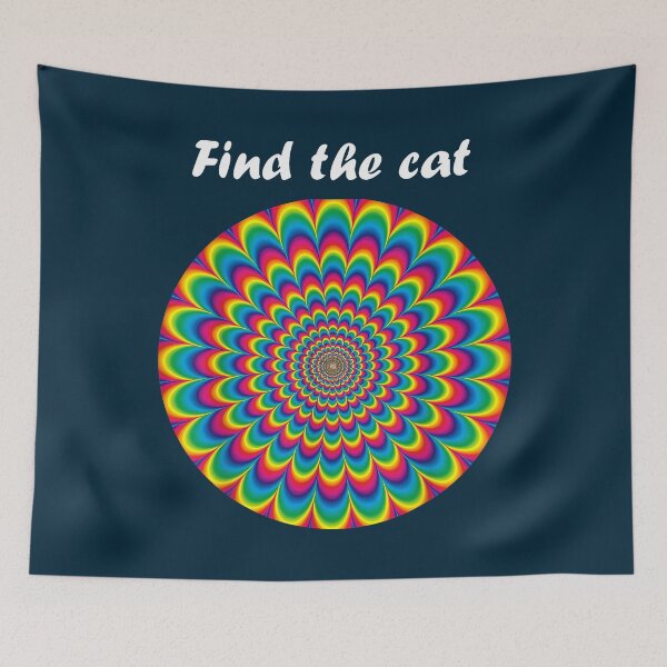 Item preview, Optical Illusion Find The Cat T-Shirt designed and sold by EugeneGood.