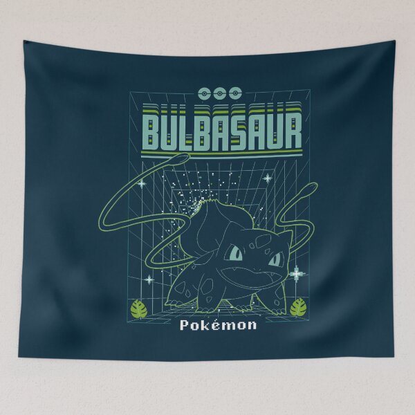 Item preview, Pokmon Bulbasaur 3D Grid Schematic T-Shirt designed and sold by EugeneGood.