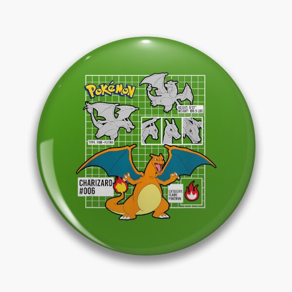 Item preview, Pokmon Charizard 006 Schematic Poster T-Shirt designed and sold by EugeneGood.