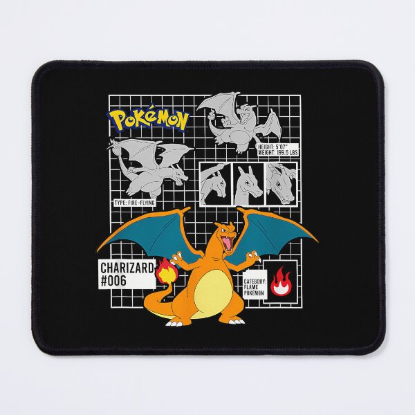 Item preview, Pokmon Charizard 006 Schematic Poster T-Shirt designed and sold by EugeneGood.