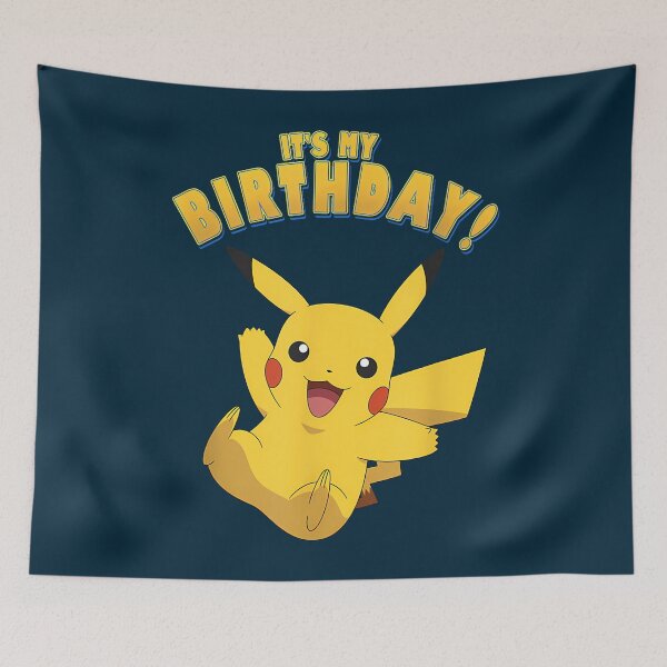 Item preview, Pokmon Pikachu It'S My Birthday Poster T-Shirt designed and sold by EugeneGood.