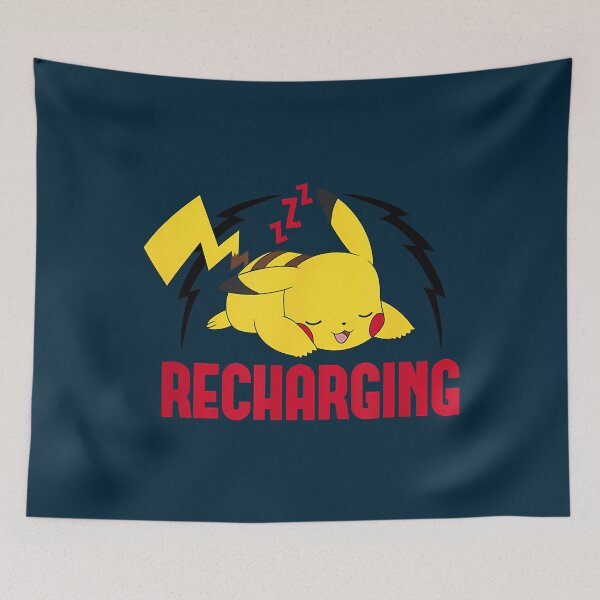 Item preview, Pokmon Pikachu Sleeping Recharging Poster T-Shirt designed and sold by EugeneGood.