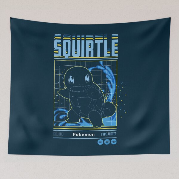 Item preview, Pokmon Squirtle Water Type Schematic T-Shirt designed and sold by EugeneGood.